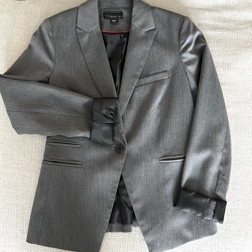Dark gray blazer
